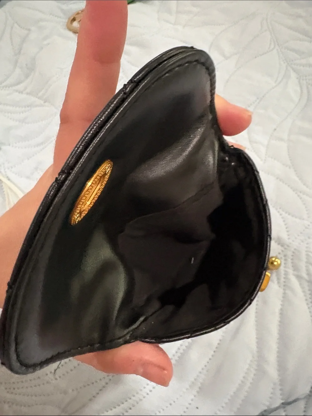 vintage gold mesh coin purse